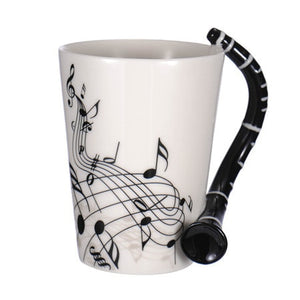 Guitar Ceramic Cup Personality Music