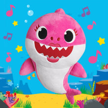 Load image into Gallery viewer, Soft Dolls Baby Cartoon Shark Toys With Music