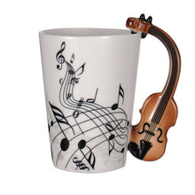 Load image into Gallery viewer, Guitar Ceramic Cup Personality Music