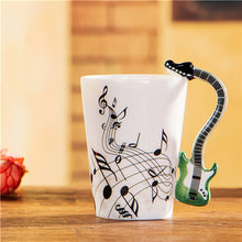 Load image into Gallery viewer, Guitar Ceramic Cup Personality Music