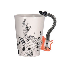 Load image into Gallery viewer, Guitar Ceramic Cup Personality Music