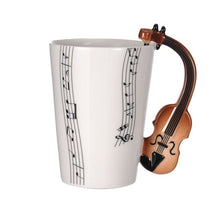 Load image into Gallery viewer, Guitar Ceramic Cup Personality Music