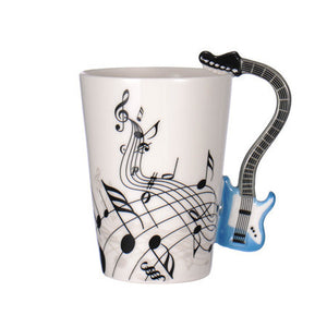 Guitar Ceramic Cup Personality Music